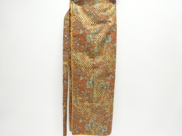  花更紗模様二部式小紋着物